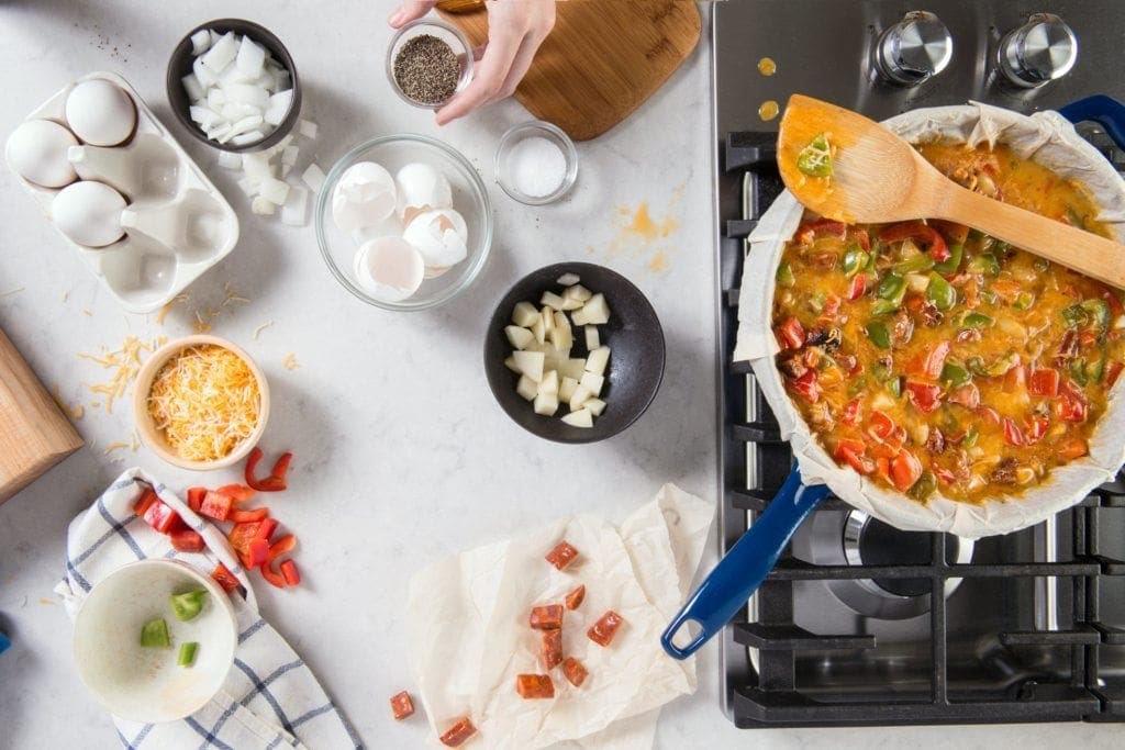 frittata photography