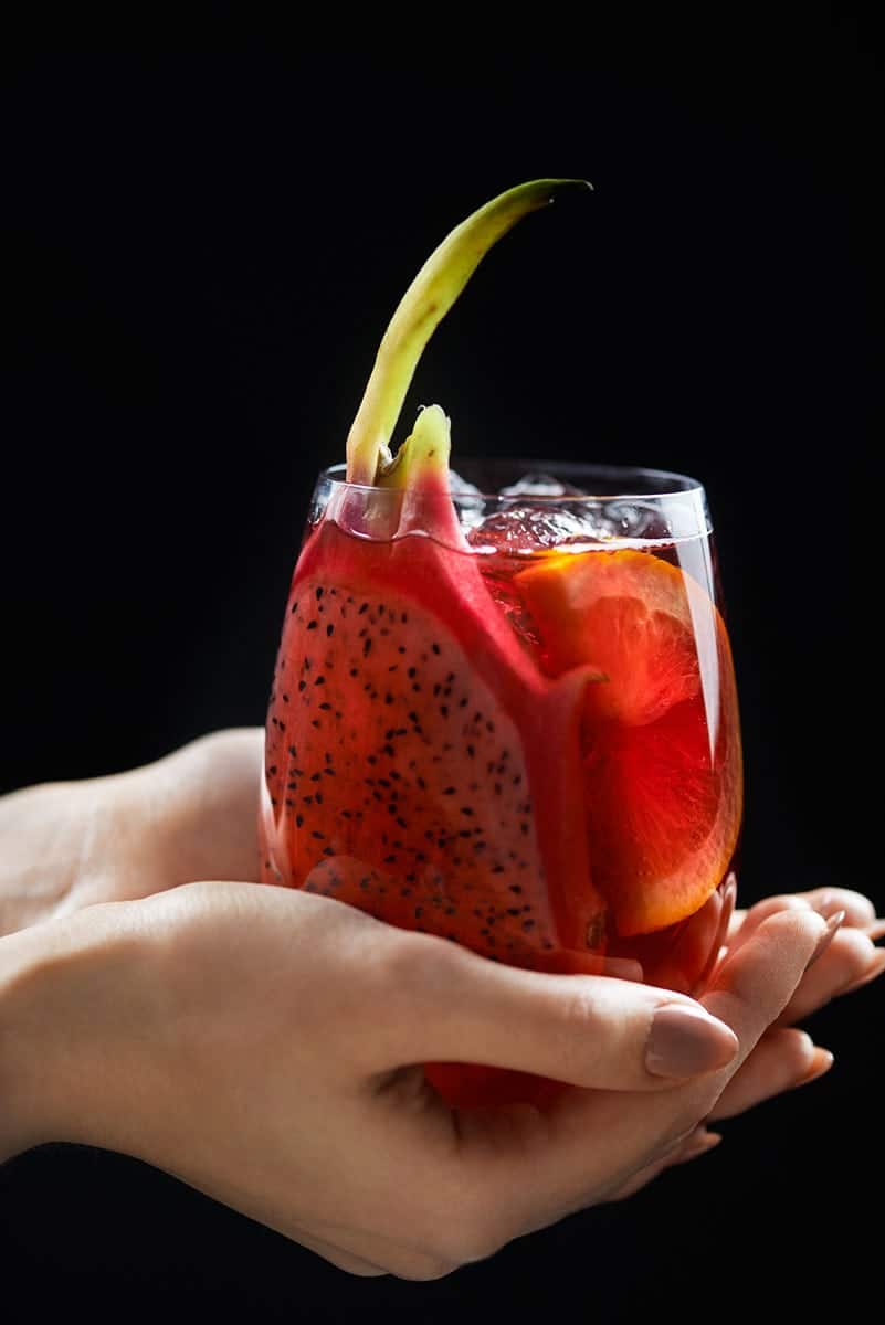 Sangria cocktail photography