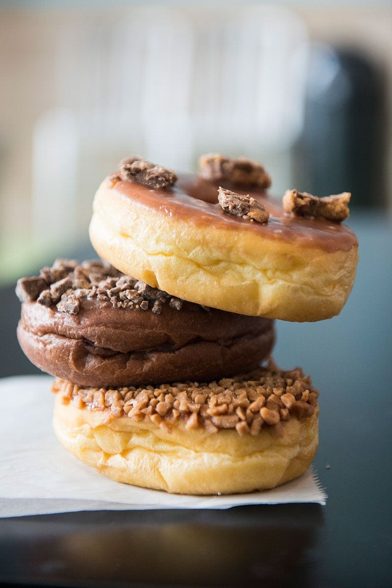 professional food photography of Sublime Donuts