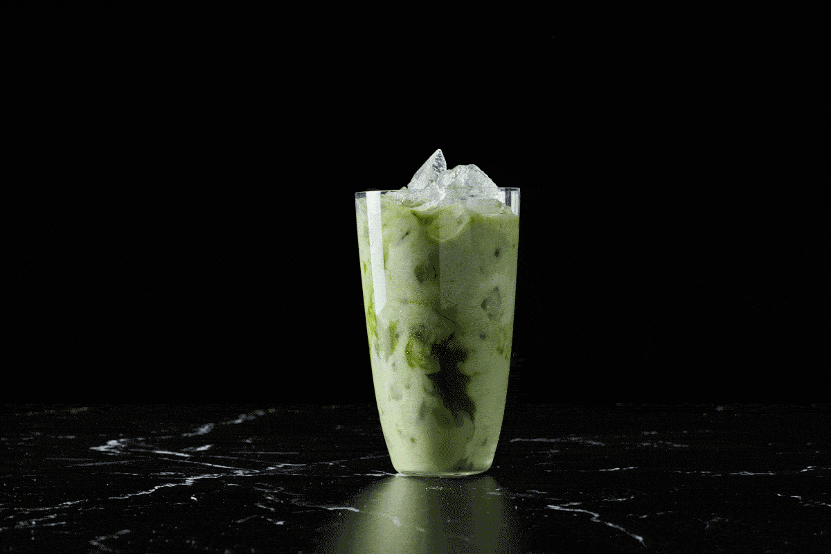 beverage photography and video of Matcha for Weight Watchers