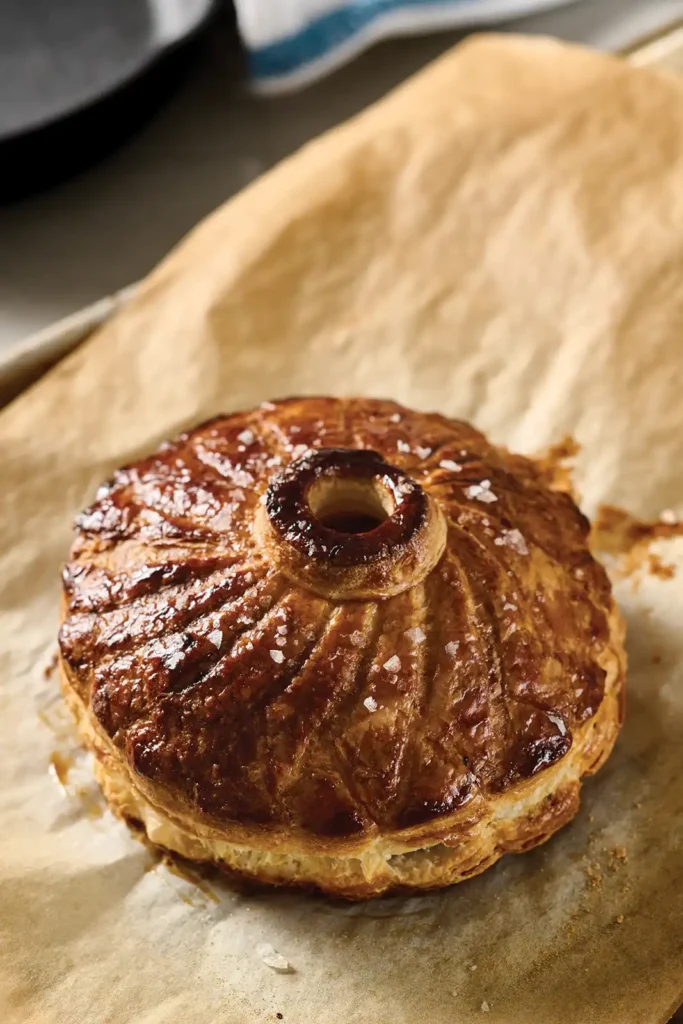 Cookbook Photography of Mushroom Pie for Le Fond Cookbook by New York food photographer Cayla Zahoran
